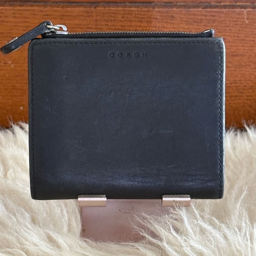 Coach Black Leather Bifold Wallet - Picture 3 of 5